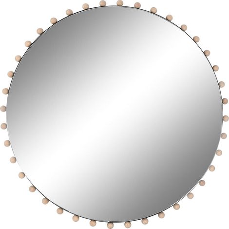 Miroir élégant en fer doré à motif sphérique - Noir avec touches dorées (1/3)