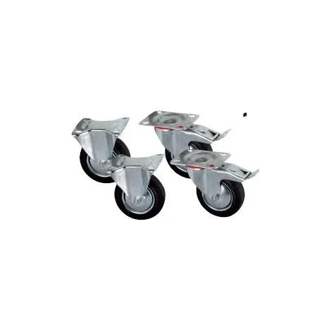 ruote cogex 85 mm gomma 4 pezzi