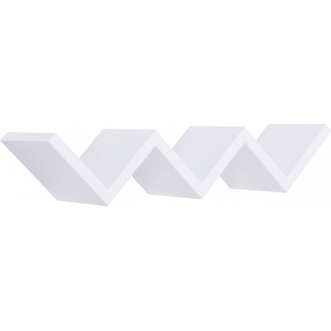 Estante de pared rectangular mod. Saetta Blanco (1/4)