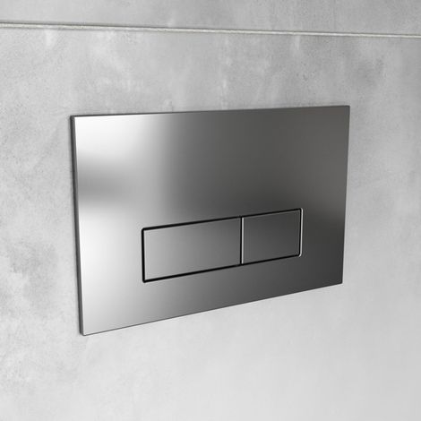 Ideal Standard Oleas M2 Mechanical Dual Flushplate - Brushed Chrome