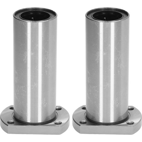2Pcs Roulement Linéaire à Bride Ovale LMH30LUU en Acier, Kit d'Accessoires pour Mouvement CNC (1/5)