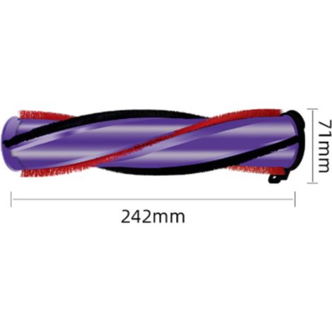 Ersatzteil - Rotierende Bürstenrolle L 242 mm Durchmesser 42mm - - DYSON