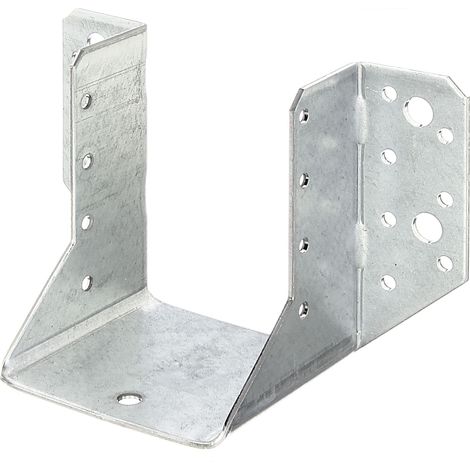 Alberts – Sabot de charpente type A 76 x 90 mm – Acier galvanisé sendzimir – Fixation latérale pour poutres en bois – Lot de 25 pièces (1/2)