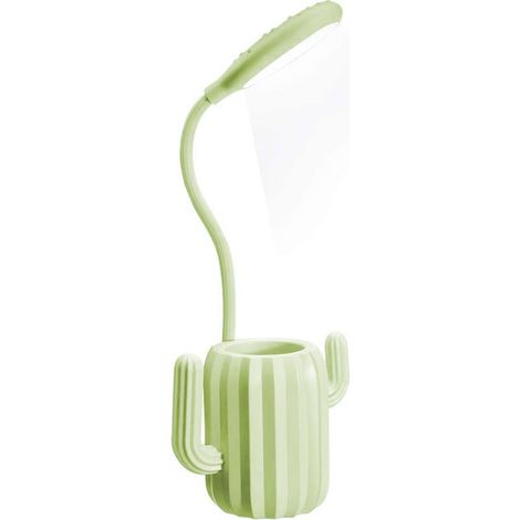Lampe de bureau pour enfants, lampe de chevet LED rechargeable USB à 3 niveaux d'intensité avec porte-crayons pour le bureau et la maison. (1/4)