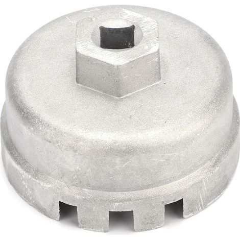 Llave para filtro de aceite RASTKY para motores de 6 a 8 cilindros, herramienta de aleación de aluminio, 64,5 mm, 14 estrías, fácil extracción, modificaciones de vehículos. (1/5)