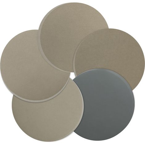 Lot de 50 disques abrasifs secs et humides - 125 mm - Papier abrasif auto-agrippant - Grain 2000, 3000, 5000, 7000, 10000, sans trou - Pour ponceuse excentrique, voiture, métal, bois (1/5)