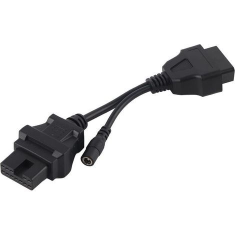 Jeffergarden Câble adaptateur de diagnostic OBD1 12 broches vers OBD2 16 broches 20 cm / 7,9 pouces pour Mitsubishi-