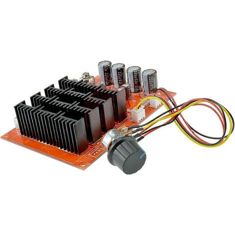 3000-W-Gleichstrommotor-Drehzahlregler 10–50 V 60 A PWM HHO RC 12 V 24 V 48 V Regelung 5–100 % mit Steuerschalter (1/5)