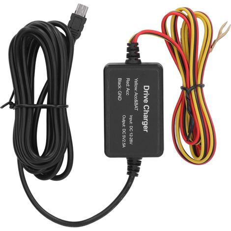 Kit de câblage dur pour dashcam, caoutchouc et métal, compatible rétroviseur caméra GPS détecteur radar 12-30V 10W MINI (1/5)
