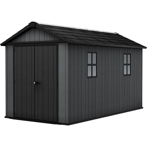 Keter Newton 7513 Gartenhaus - Modular, 413x230x246cm, Holzlook, Kunststoff (1/5)