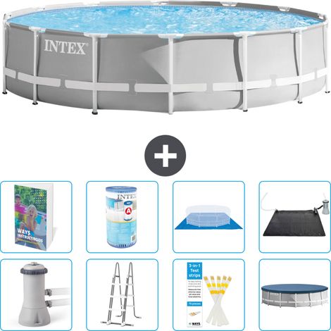 Prism Frame Pool Rund - 427x107 cm - 9-teilig S619