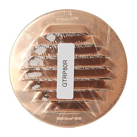 La ventilation gtrp80r-y Grille ronde a encastrer, cuivre, 100 mm (1/5)
