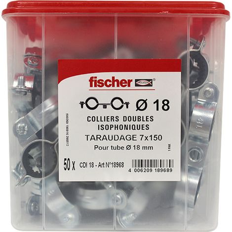 Collier isophonique double - 18 mm - Fischer
