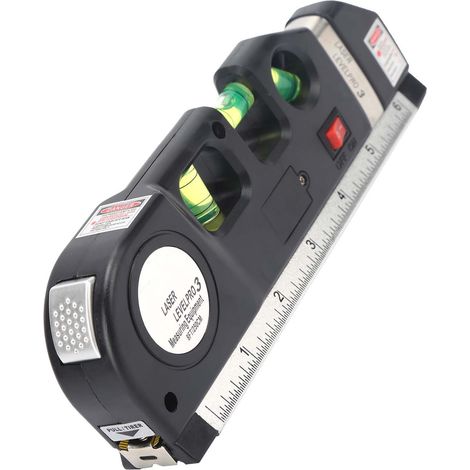 Niveau laser multifonction niveau à bulle règle horizontale mesure ruban mètre outil précision chantier bricolage (1/5)