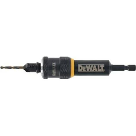 Sistema DeWaltde punta e lavoro 10 mm, ideale per la foratura precisa di legno, metallo e plastica, elevata durata, resistenza all'usura, design ottimizzato per lavori intensivi.