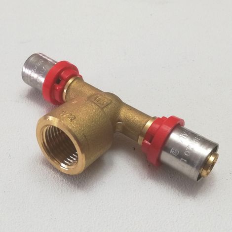 Tiemme raccordo a t 16 x 1/2 x 16 a pressare per tubo multistrato (1/2)