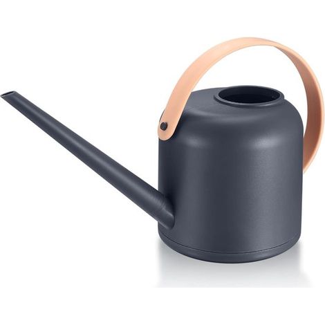 Annaffiatoio per piante da interno - Annaffiatoio in plastica - Cura delle piante - Beccuccio lungo e stretto - 1,7 litri - Grigio (1/5)