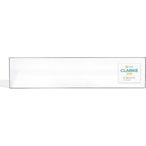 Vitre Clarke ZHR - Verre Rectangle pour poêle à bois - 106 x 65 mm (L1 x H1) - 4 mm (1/5)
