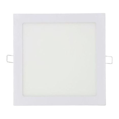 Downlight LED encastrable carré 20w lumière froide 6400k 1500lm blanc 22x22cm EDM (1/4)