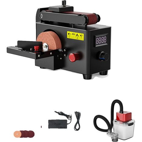 Amoladora multiusos, ángulo de lijado ajustable, control de velocidad, kit de 2 piezas, UE (1/2)
