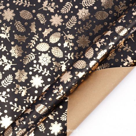 Papier cadeau de Noël grand format (43 cm de large x 3 m de long), en rouleau