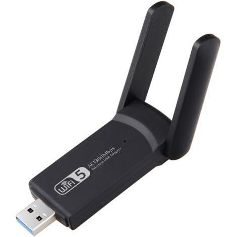 WiFi Dongle, Powerful WiFi AC1300 Mbps USB 3.0 Dual Band WiFi Antenna 2.4G / 5GHz WiFi Dongle PC/Laptop/Desktop/Tablet, Compatible with Windows 11/10/8/7/XP, Mac OS (1/4)