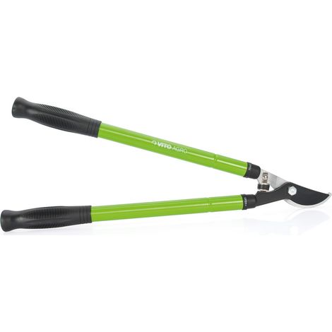 Cisaille Coupe branches VITO Lame Courbée Acier forgé Ebrancheur 2 mains Bras Télescopiques Longueurs 62 - 94 cm jardinage