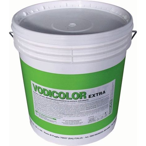 Guaina liquida impermeabilizzante grigio extra per cemento, intonaco e coperture bituminose -5 kg