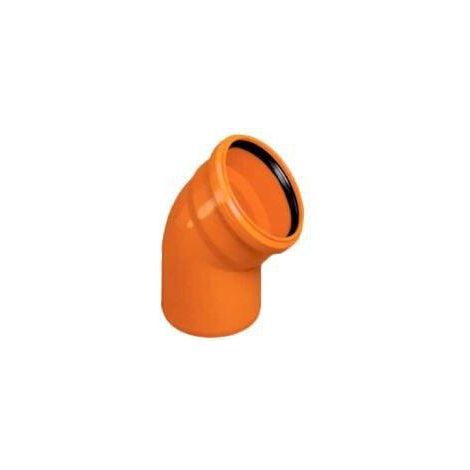 Magnaplast Coude PVC Assainissement DN 110 67° Blanc (1/2)