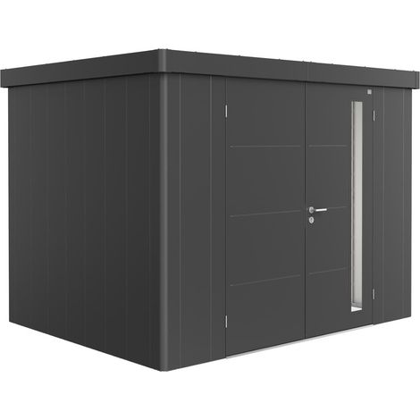 Gerätehaus Neo 2C Doppeltüre, dunkelgrau-metallic