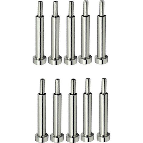 Kit de 10 paires de câbles invisibles pour garde-corps 4x4 po, récepteur invisible 1/8 po et extrémité à sertir pour poteaux en bois/métal 2x2 po et 4x4 po (1/4)