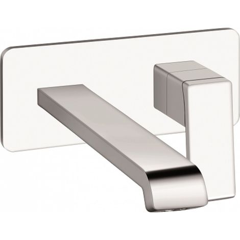 LAVABO MURAL QUADRI S PLAQUE SAILLIE 22.5 CM CHROME - CRISTINA ONDYNA QS25851 (1/4)