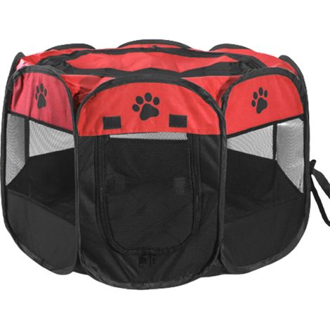 Parc portable pliable et étanche pour animaux de compagnie, en plein air, Oxford Air Mesh, parc et stylo d'exercice, tente, maison, aire de jeux pour chiens et chats de petite taille (1/5)