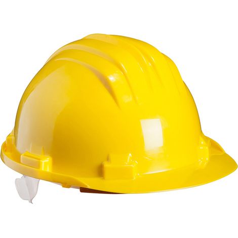 Casque chantier wolfpack norme EN397 jaune léger confortable (1/3)