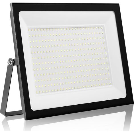 300W Projecteur LED d'extérieur, éclairage de sécurité LED d'extérieur 6500K, IP66, éclairage blanc lumière du jour pour entrepôt, aire de jeux, arrière-cour et parc (300W, 6500K) (1/5)
