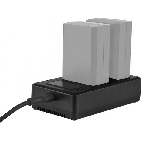 Cargador portátil de 2 ranuras para baterías de flash Godox serie V1/V860III (VB26A/VB26B/VB30) (1/5)