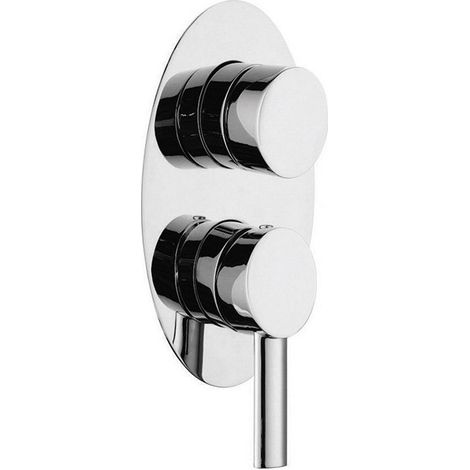 Miscelatore doccia a muro con deviatore a 3 vie in ottone cromato  Orian-DD5 kamalu