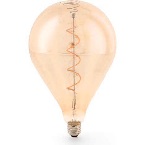 Ampoule LED à Filament Spiralé E27 A160 4W Ambre - Ledme - LM8575 (1/2)