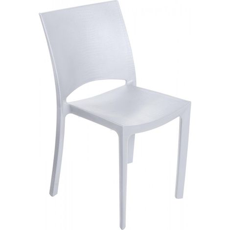 STOCK 24 SEDIE IN TECNOPOLIMERO COCCO - GRANDSOLEIL Colore: Bianco (1/4)