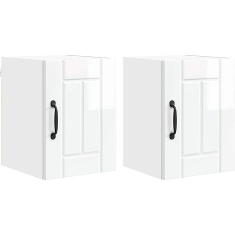Maison Exclusive - Armario de Pared LUCCA 2 pcs Brillante 30 x 31