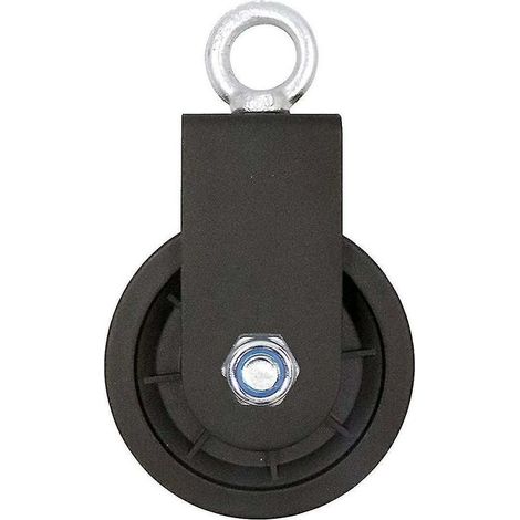 Schwenkbarer Flaschenzug, Einzelrollenzug mit U-förmiger Montagehalterung, schwenkbare Heberollen.