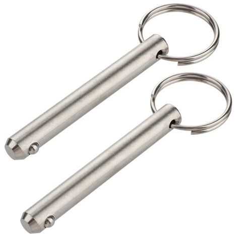 2er-Pack lange Schnellspannstifte, Durchmesser 9,5 mm, Nutzbare Länge 61 mm, Gesamtlänge 76 mm, aus Edelstahl 316, Bimini-Top-Stift, Marine-Hardware (1/5)