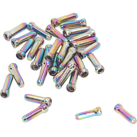 Frein vélo câble embouts sertissage aluminium allié coloré embouts câble intérieur dérailleur pour vélo route montagne 30 pièces (1/5)