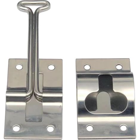 Soporte de puerta de acero inoxidable de 10,2 cm, tope externo para autocaravana, viajes.