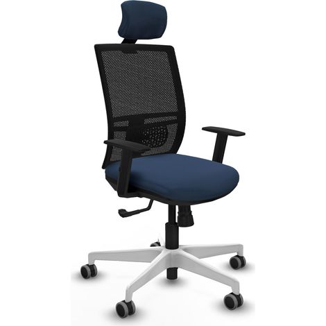 Chaise de bureau piqueras y crespo Yunquera noir soutien lombaire (1/2)