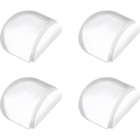 butoir transparent porte à coller au sol, Stop Adhésif pour et Parquet, Protection Murs et Portes sans Percage pour Intérieur, Silencieux (1/5)