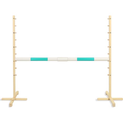 Ostacolo per salto per cavallo Hobby Horse 160 cm, h-120 cm, trave color menta (1/5)