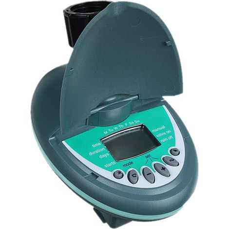 Toivize-Programmateur d'arrosage - Automatique - Étanche IP65 - 4 Programmes Quotidiens - Entrée 3/4" - Vert - Sans Pile (1/5)