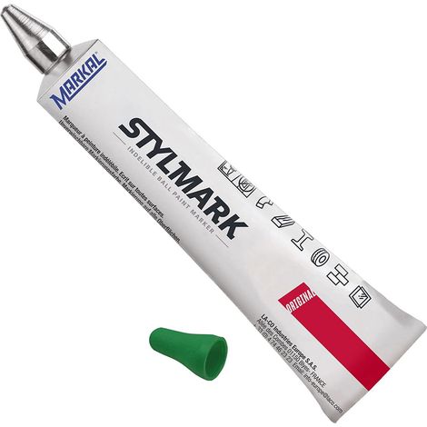 Stylmark Marqueur, Pointe bille 3 mm en acier, Vert, 1 Unité (Lot de 1) (1/5)