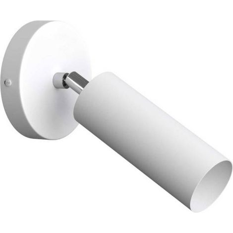 Creative Cables - Spot mural Fermaluce Metal orientable avec abat-jour tubulaire E14, applique murale (1/3)